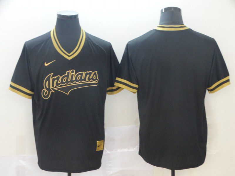 Men Cleveland Indians Blank Black gold Game Nike 2022 MLB Jersey->colorado rockies->MLB Jersey